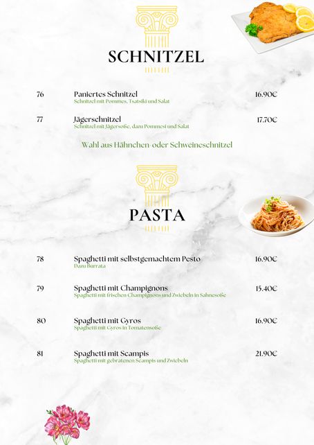 Foto Speisekarte Seite 14