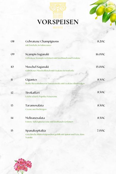 Foto Speisekarte Seite 4