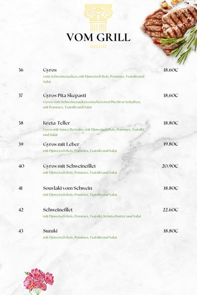 Foto Speisekarte Seite 8